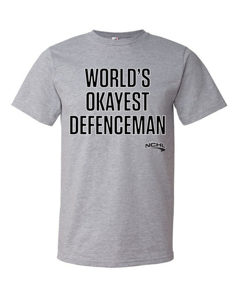 World's Okayest Defenceman t-shirt